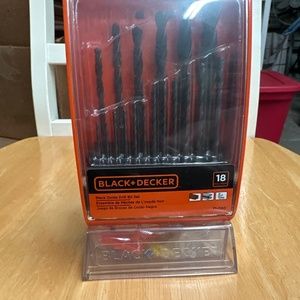Black + Decker Black Oxide Drill Bit Set
